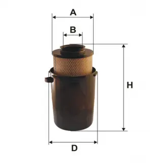 Фильтр воздушный (AK 435) WIX FILTERS 42162E