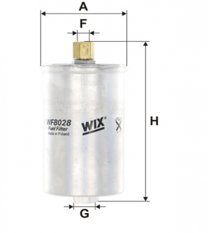 Фильтр топливный (PP 826) WIX FILTERS WF8028
