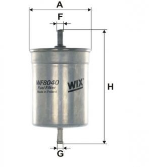 Фильтр топливный (PP 836) WIX FILTERS WF8040