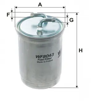 Фільтр паливний (PP 838) WIX FILTERS WF8043