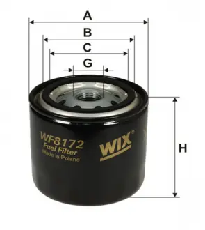 Фільтр паливний (PP 944) WIX FILTERS WF8172