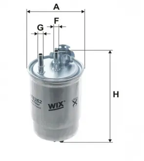 Фільтр паливний (PP 966) WIX FILTERS WF8262