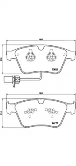 Тормозные колодки BREMBO P05003 (фото 1)