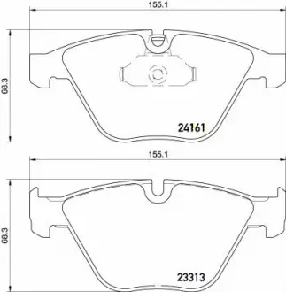 Тормозные колодки BREMBO P06081