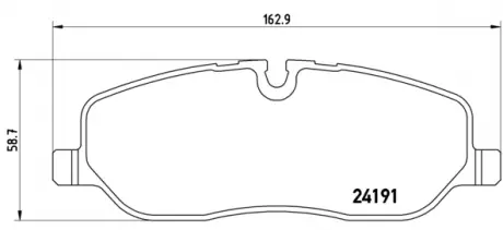 Тормозные колодки BREMBO P44014