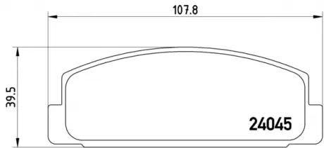 Тормозные колодки BREMBO P49036