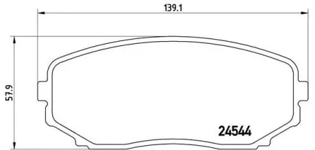 Гальмівні колодки BREMBO P49040 (фото 1)