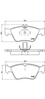 Тормозные колодки BREMBO P50023