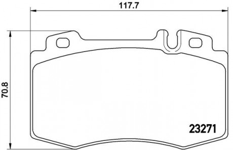 Гальмівні колодки BREMBO P50041