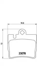 Гальмівні колодки BREMBO P50042 (фото 1)