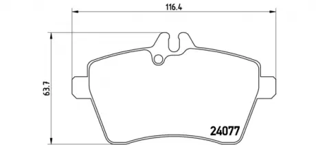 Гальмівні колодки BREMBO P50056