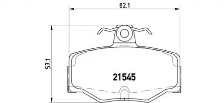 Тормозные колодки BREMBO P56024