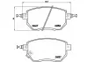Тормозные колодки Brembo P56051