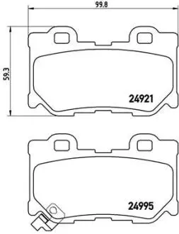 Гальмівні колодки BREMBO P56085 (фото 1)