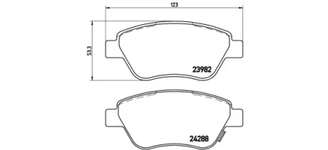 Тормозные колодки BREMBO P59051 (фото 1)