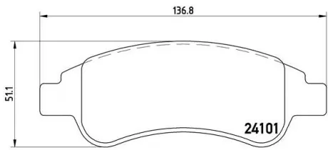 Гальмівні колодки BREMBO P61082 (фото 1)