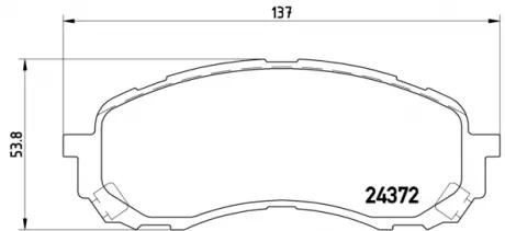 Гальмівні колодки BREMBO P78015 (фото 1)