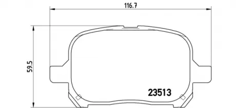 Тормозные колодки BREMBO P83040
