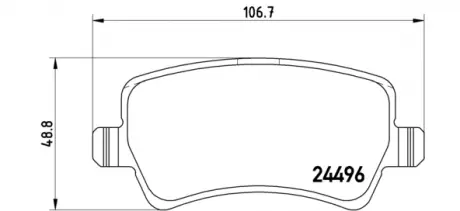 Тормозные колодки BREMBO P86021