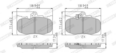 Тормозные колодки FERODO FDB4216