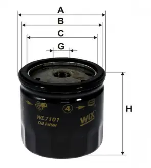Фильтр масляный (OP 554) WIX FILTERS WL7101