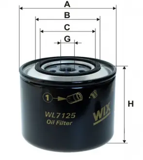 Фільтр масляний (OP 569) WIX FILTERS WL7125
