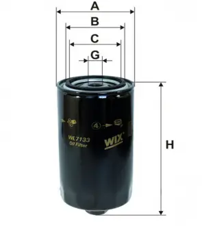 Фильтр масляный (OP 574) WIX FILTERS WL7133