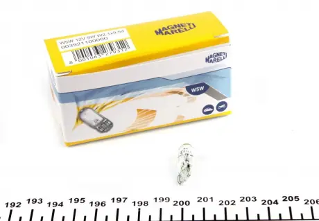 Лампа розжарювання W5W 12V 5W W2,1X9,5d MAGNETI MARELLI 003921100000