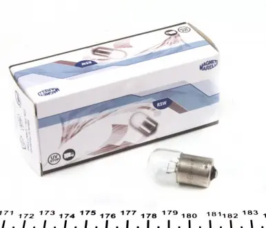 Автолампа R5W BA15s 5 W прозрачная MAGNETI MARELLI 004627100000