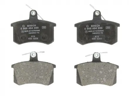 Гальмівні колодки BOSCH 0986494059