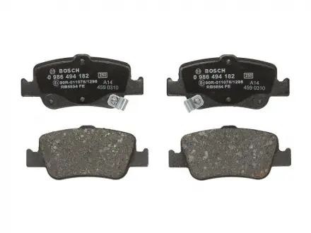 Тормозные колодки BOSCH 0986494182
