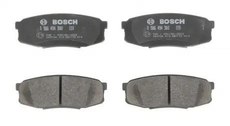 Тормозные колодки BOSCH 0986494380