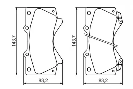 Тормозные колодки BOSCH 0986494449