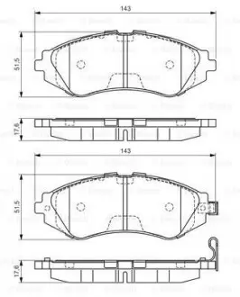 Тормозные колодки BOSCH 0986495059 (фото 1)