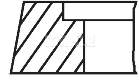 Кольца поршневые Mahle MAHLE KNECHT 001 06 N0