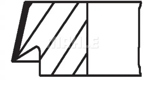 Кільця поршневі Mahle MAHLE KNECHT 03764N0