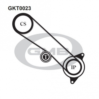 Комплект ремня ГРМ GMB GKT0023 (фото 1)