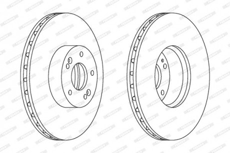 Тормозной диск FERODO DDF1631C-1