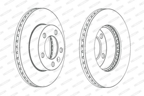 Гальмівний диск FERODO DDF1974C-1