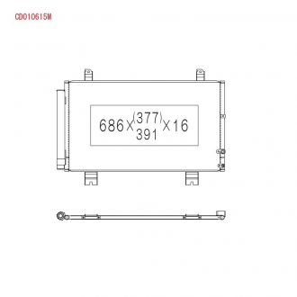 Радиатор кондиционера KOYORAD CD010615M