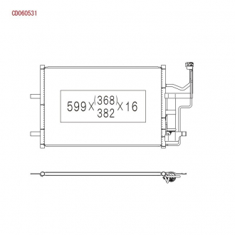 Радиатор кондиционера KOYORAD CD060531