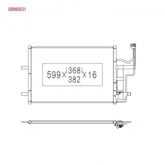 Радіатор кондиціонера KOYORAD CD060531