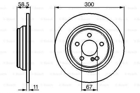 Тормозной диск BOSCH 0986478472