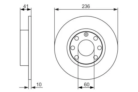 Тормозной диск Bosch BOSCH 0986479829