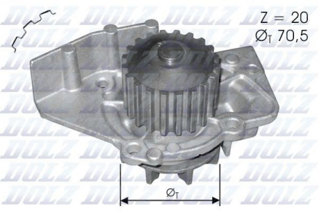 Водяной насос DOLZ C120