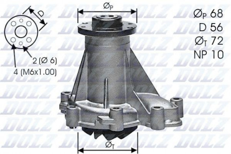 Водяной насос DOLZ M276