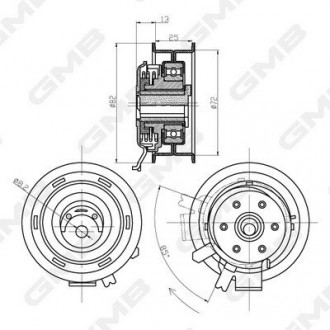 Ролик натяжной GMB GTB0150