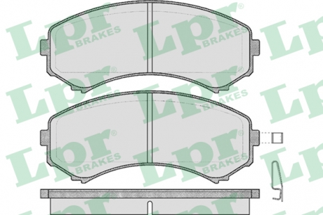 Тормозные колодки дисковые LPR 05P569 (фото 1)