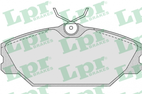Тормозные колодки дисковые LPR 05P816 (фото 1)