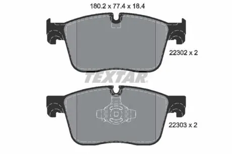 Тормозные колодки TEXTAR 2230201